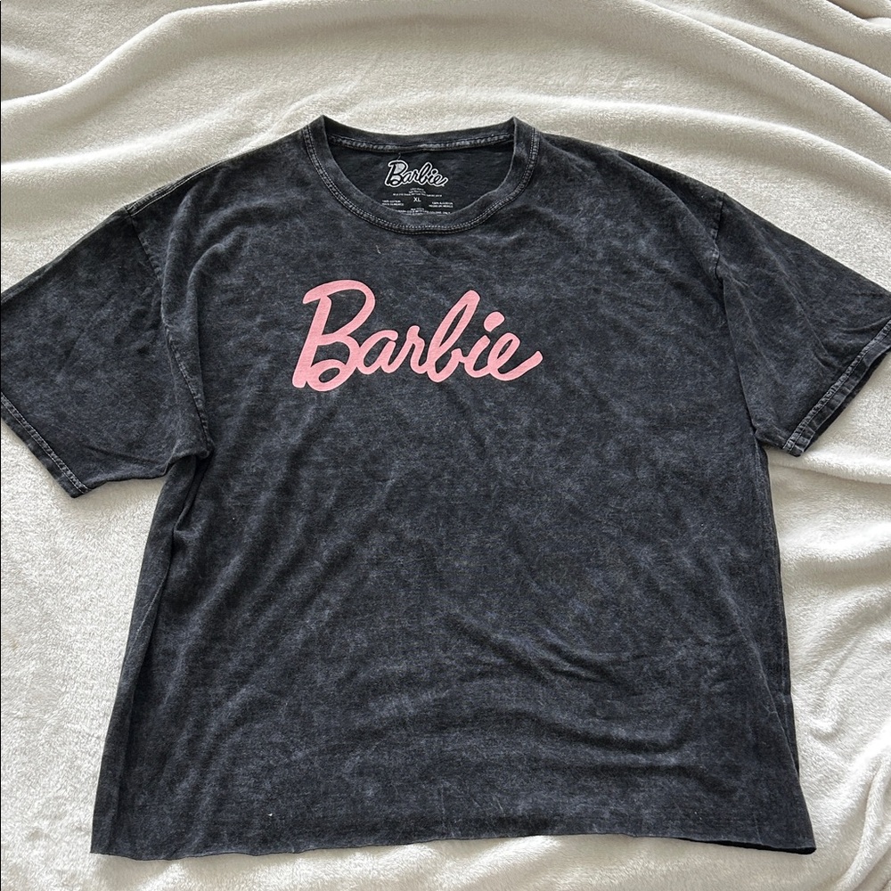 🆕 Barbie Black T-Shirt with Pink Logo